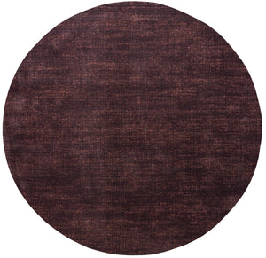 Kurzflorteppich Aubergine Tapison Home Torino, rundes Format