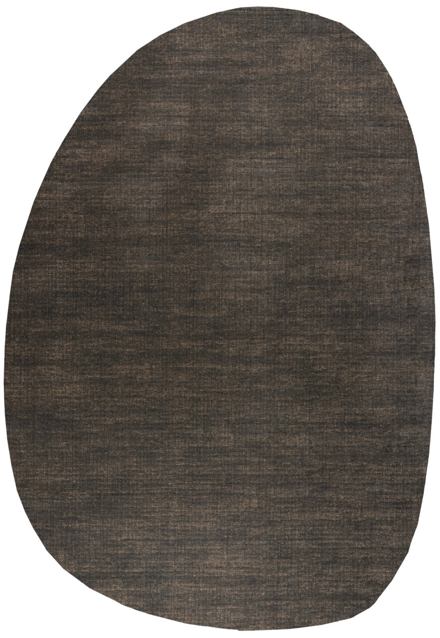 Kurzflorteppich Espresso Tapison Home Torino, Kieselform
