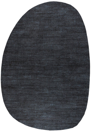 Teppich Anthrazit Blau Tapison Home Torino, Kieselform