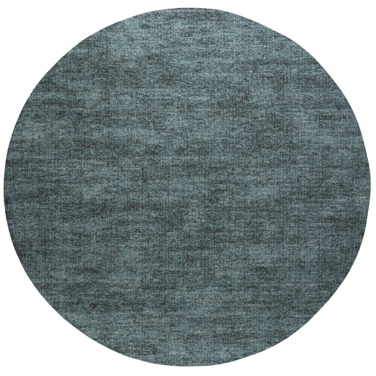 Kurzflorteppich Petrolblau Tapison Home Torino, rundes Format