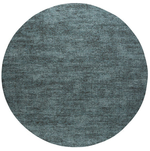Kurzflorteppich Petrolblau Tapison Home Torino, rundes Format
