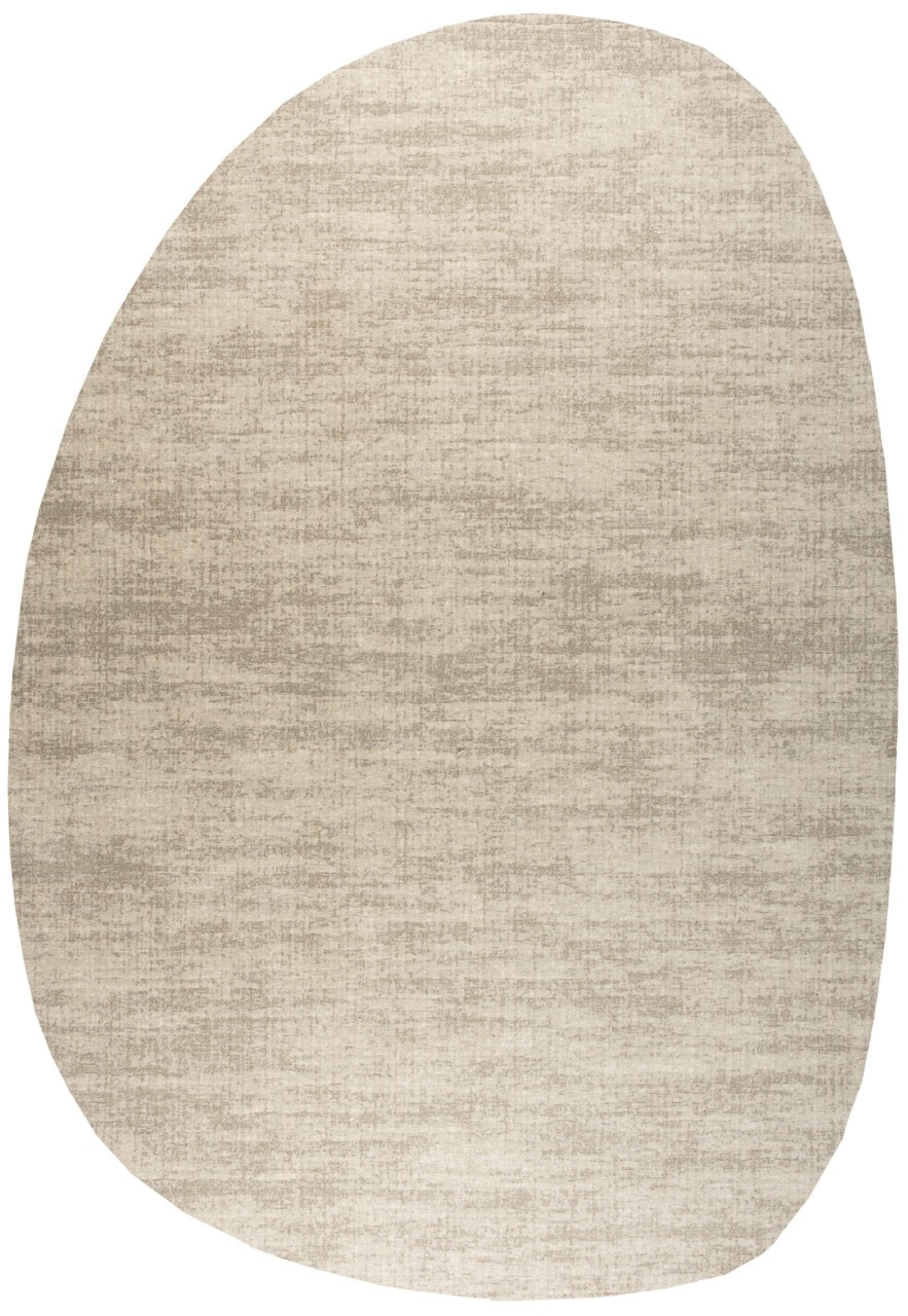 Kurzflorteppich Sandbeige Tapison Home Torino, Kieselform