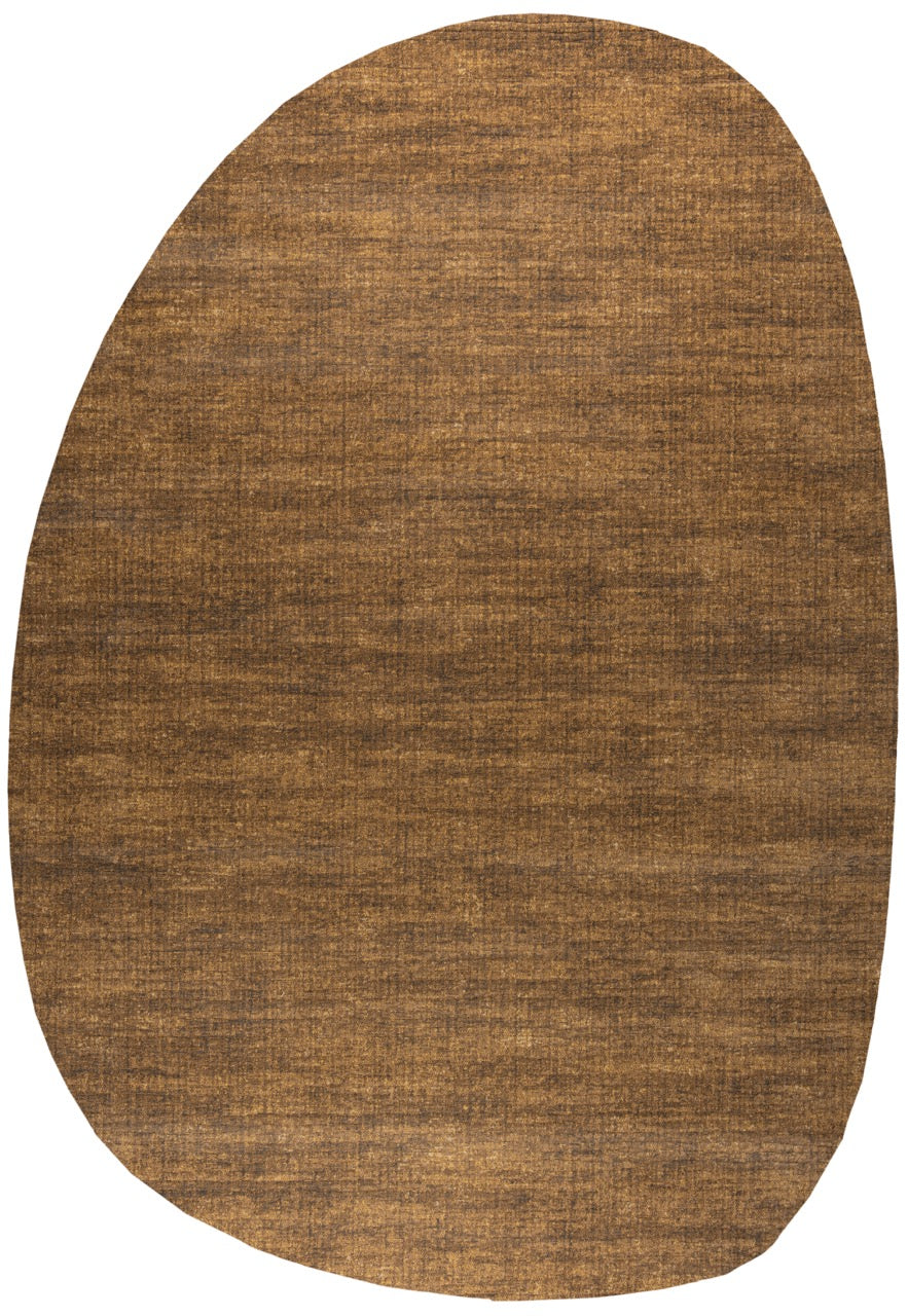 Kurzflorteppich Cognac Tapison Home Torino, Kieselform