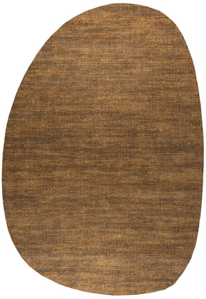 Kurzflorteppich Cognac Tapison Home Torino, Kieselform