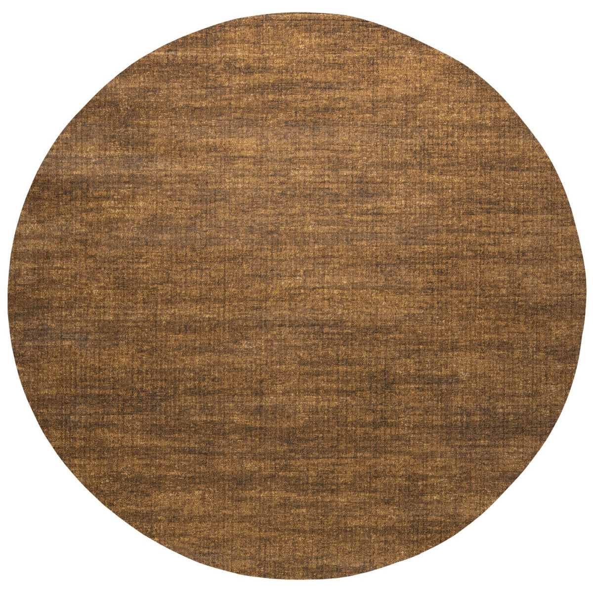 Kurzflorteppich Cognac Tapison Home Torino, rundes Format