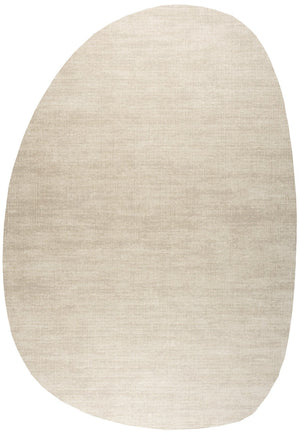 Kurzflorteppich Creme Tapison Home Torino, Kieselform