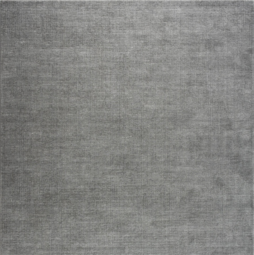 Kurzflorteppich Mittelgrau Tapison Home Torino, quadratisches Format