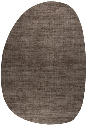 Kurzflorteppich Taupe Tapison Home Torino, Kieselform