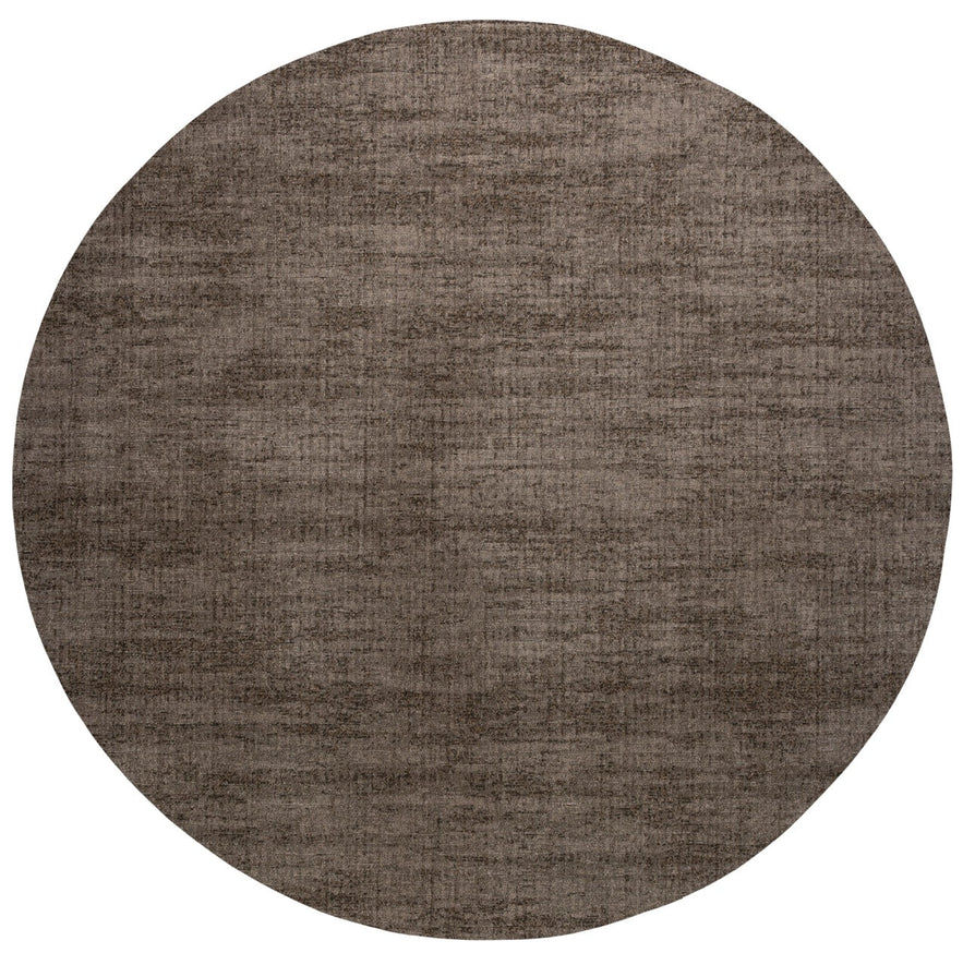 Kurzflorteppich Taupe Tapison Home Torino, rundes Format