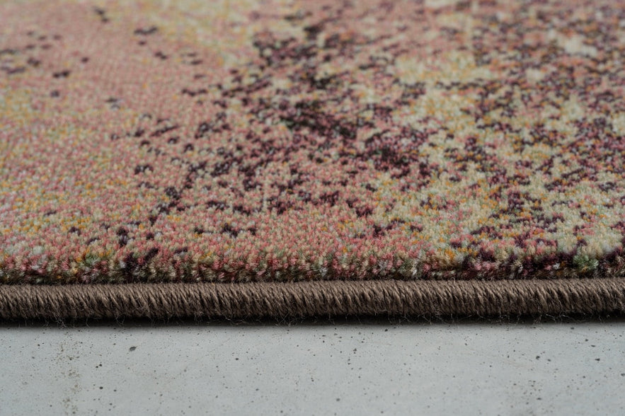Seitenansicht von Kurzflor und Kante des Teppichs Tapison Home Torino 063.0934.7274