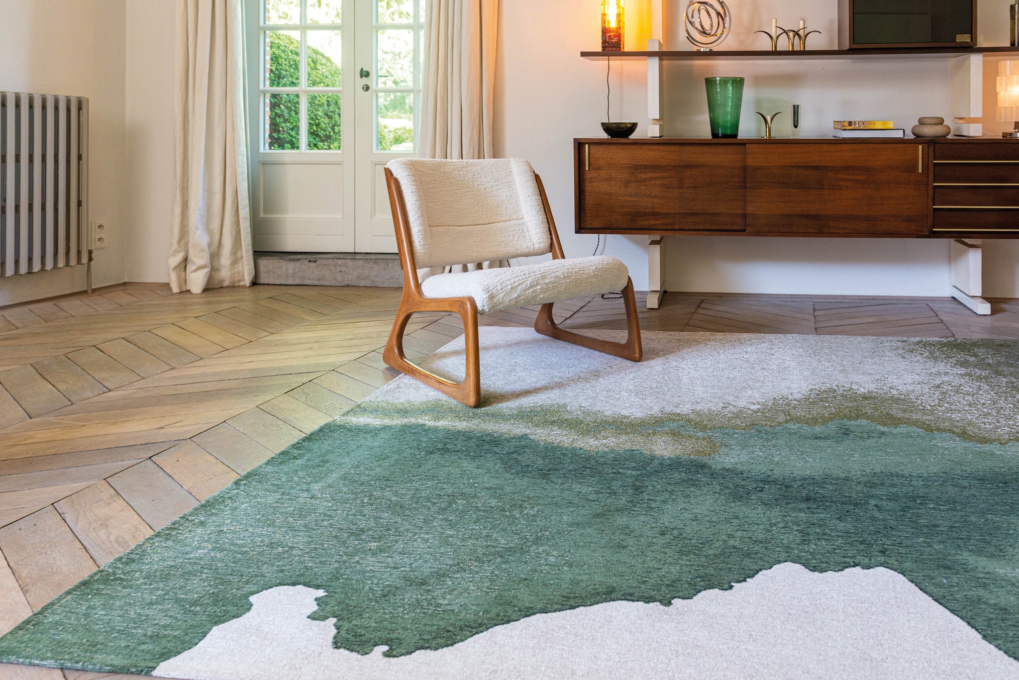 Louis de Poortere Meditation Lagoon Palm Green 9331