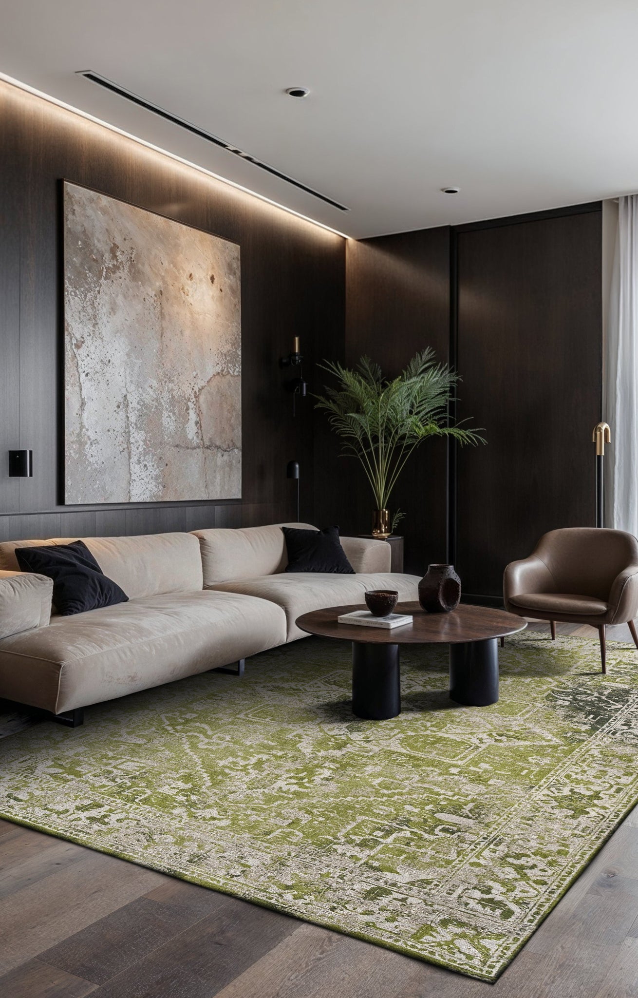 Louis de Poortere Antiquarian Tabriz Olive Wood 9645