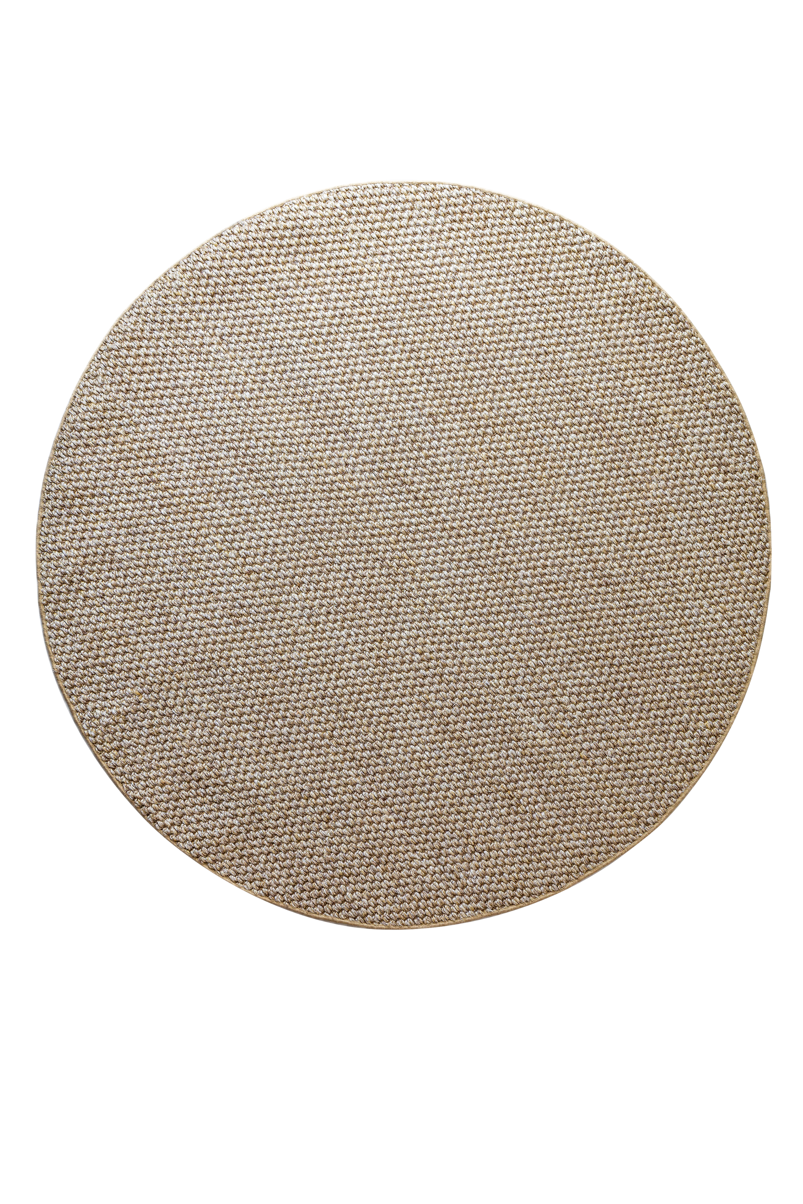 Massimo Belize Natural Sisalteppich, runde Ausführung, Draufsicht