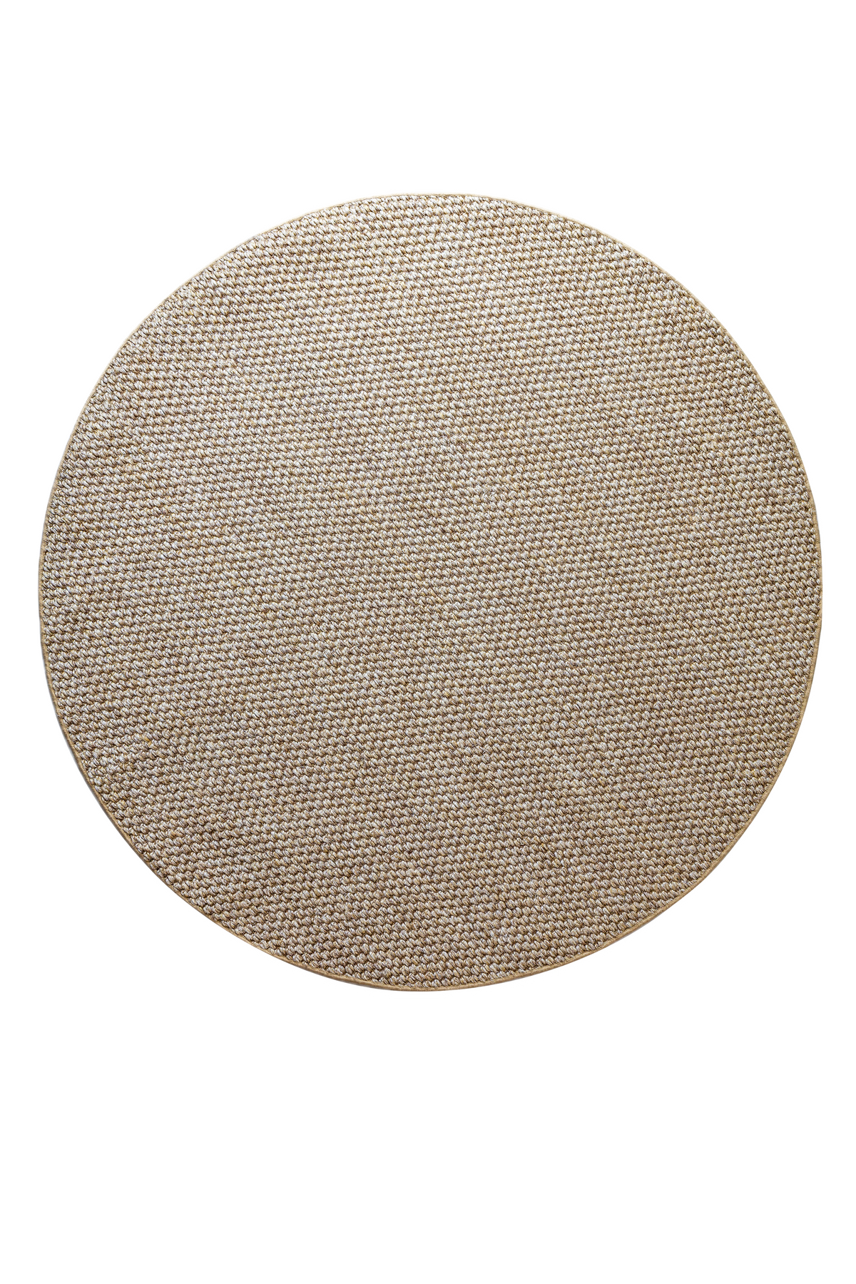 Massimo Belize Natural Sisalteppich, runde Ausführung, Draufsicht