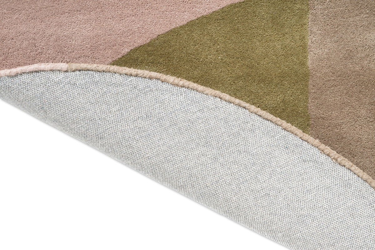 Brink & Campman Decor Miller Autumn Teppich, Detail von umgeschlagener Kante und Rücken