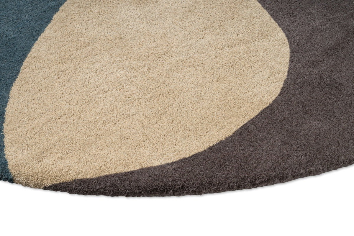 Brink & Campman Decor Miller Winter Teppich, Detail von Kante und Flor