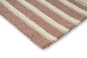 Brink & Campman Decor Pilar Blush Teppich, Detail von Ecke und Flor