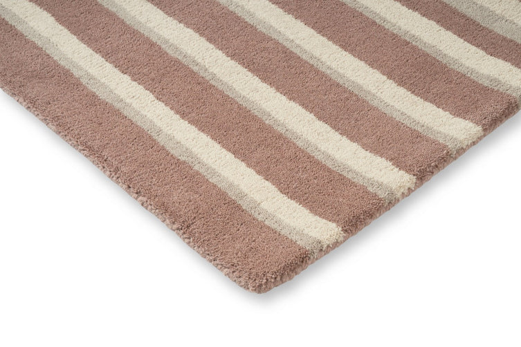 Brink & Campman Decor Pilar Blush Teppich, Detail von Ecke und Flor