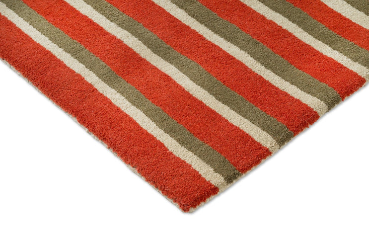 Brink & Campman Decor Pilar Coral Teppich, Detail von Ecke und Flor