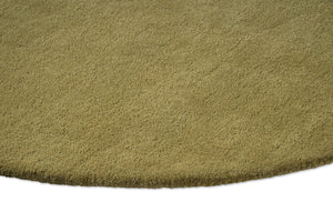 Brink & Campman Element Lane Green Teppich, Detail von Kante und Flor