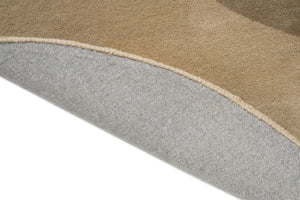 Brink & Campman Element Lane Neutral Teppich, Detail von umgeschlagener Kante und Rücken