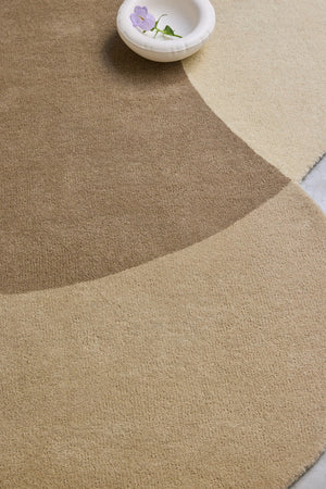 Brink & Campman Element Lane Neutral Teppich in Sandbeige, Taupe und Creme, im Wohnraum, zweite Ansicht