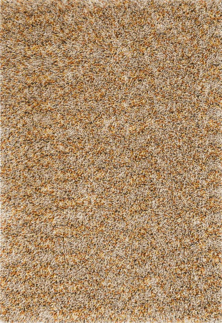 Brink & Campman Loom Calendula Teppich in Ringelblumengelb, Ocker und Creme, Draufsicht