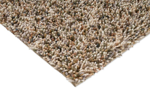 Brink & Campman Loom Natural Moss Teppich, Detail von Ecke und Flor