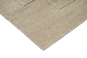 Brink & Campman Senso Level Natural Teppich, Detail von Ecke und Gewebe
