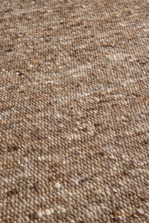 Brink & Campman Sober Soft Brown Teppich in meliertem Braun und Taupe, im Wohnraum, dritte Ansicht