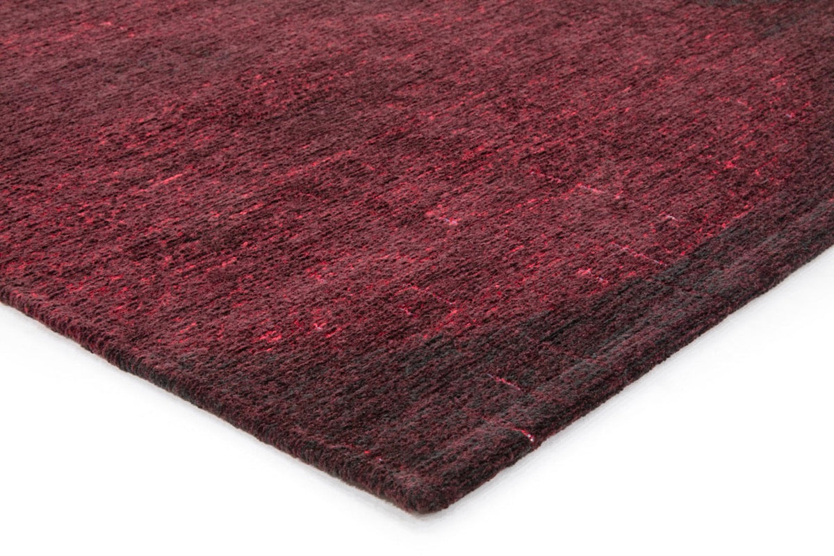 Acsento Bubbles Burgundy Teppich, Detail von Ecke und Flor