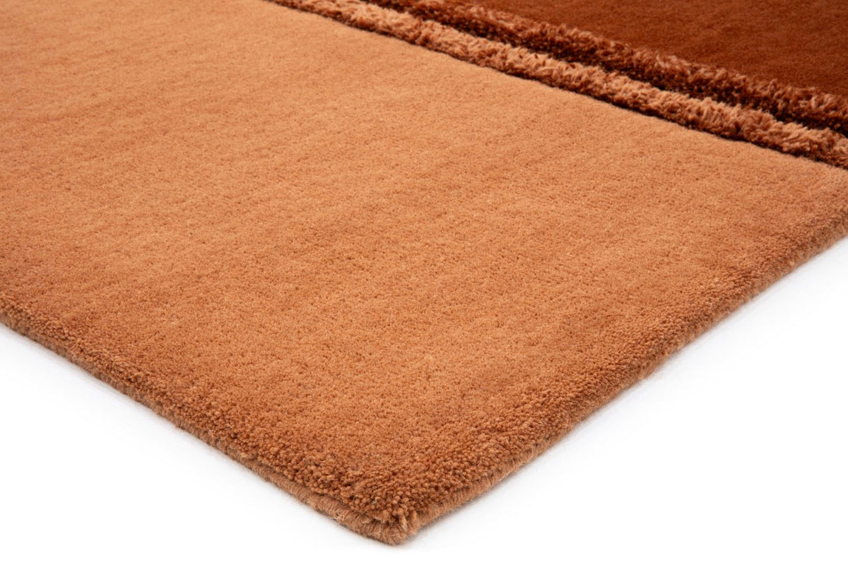 Acsento Delos Rust Teppich, Detail von Ecke und Flor