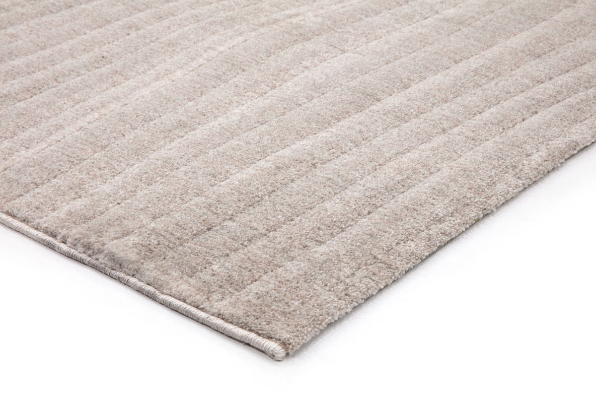 Acsento Duna Linen Teppich, Detail von Ecke und Flor
