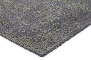 Acsento Laguna Green Teppich, Detail von Ecke und Flor