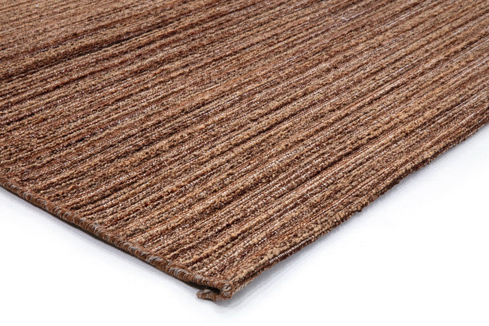 Acsento Origin Brown Teppich, Detail von Ecke und Flor