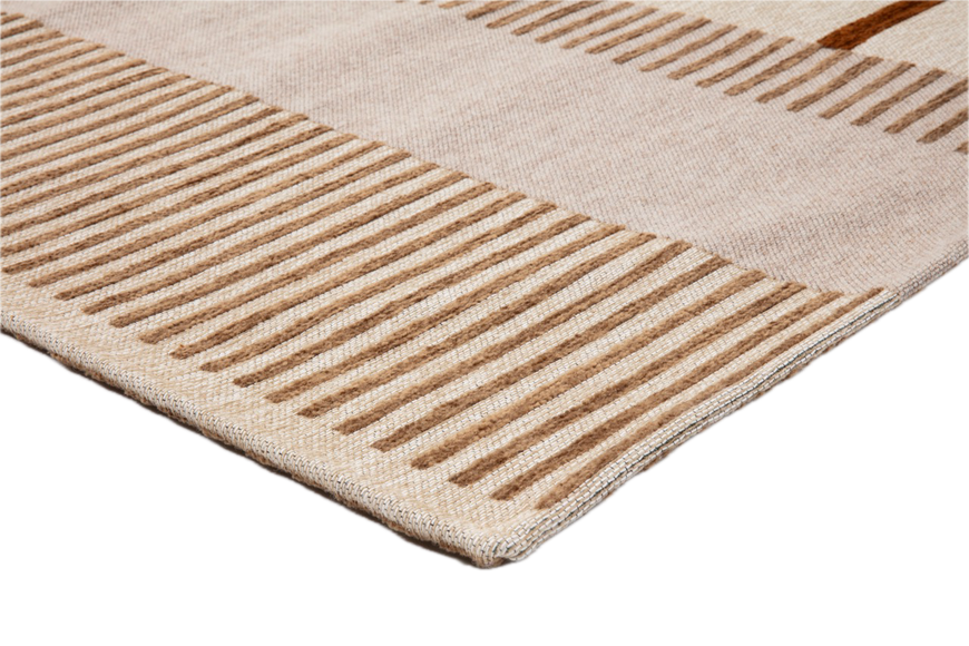 Acsento Oslo Noisette Teppich, Detail von Ecke und Flor