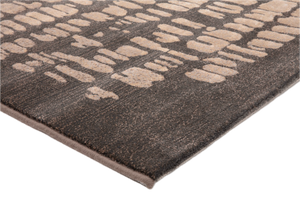 Acsento Papyrus Brown Teppich, Detail von Ecke und Flor