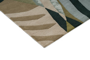 Harlequin Atelier Lagoon Teppich, Detail von Ecke und Flor
