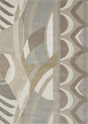 Harlequin Atelier Pebble Teppich in Stein, Taupe und Taubengrau, Draufsicht