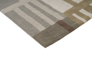 Harlequin Monolith Sandstone Teppich, Detail von Ecke und Flor