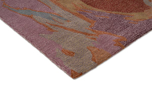 Harlequin Saltillo Rosewood Teppich, Detail von Ecke und Flor