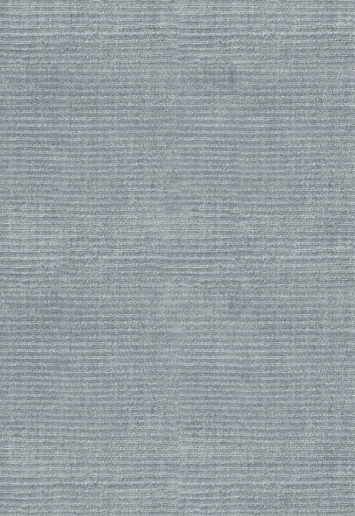 Wollteppich Blau Layered Drift Wool Dusty Blue, Detail der gerippten Wolle