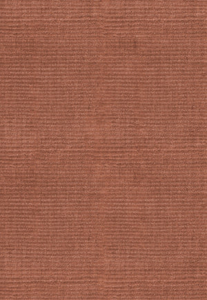 Wollteppich Rostrot Layered Drift Wool Rust, Detail der gerippten Wolle