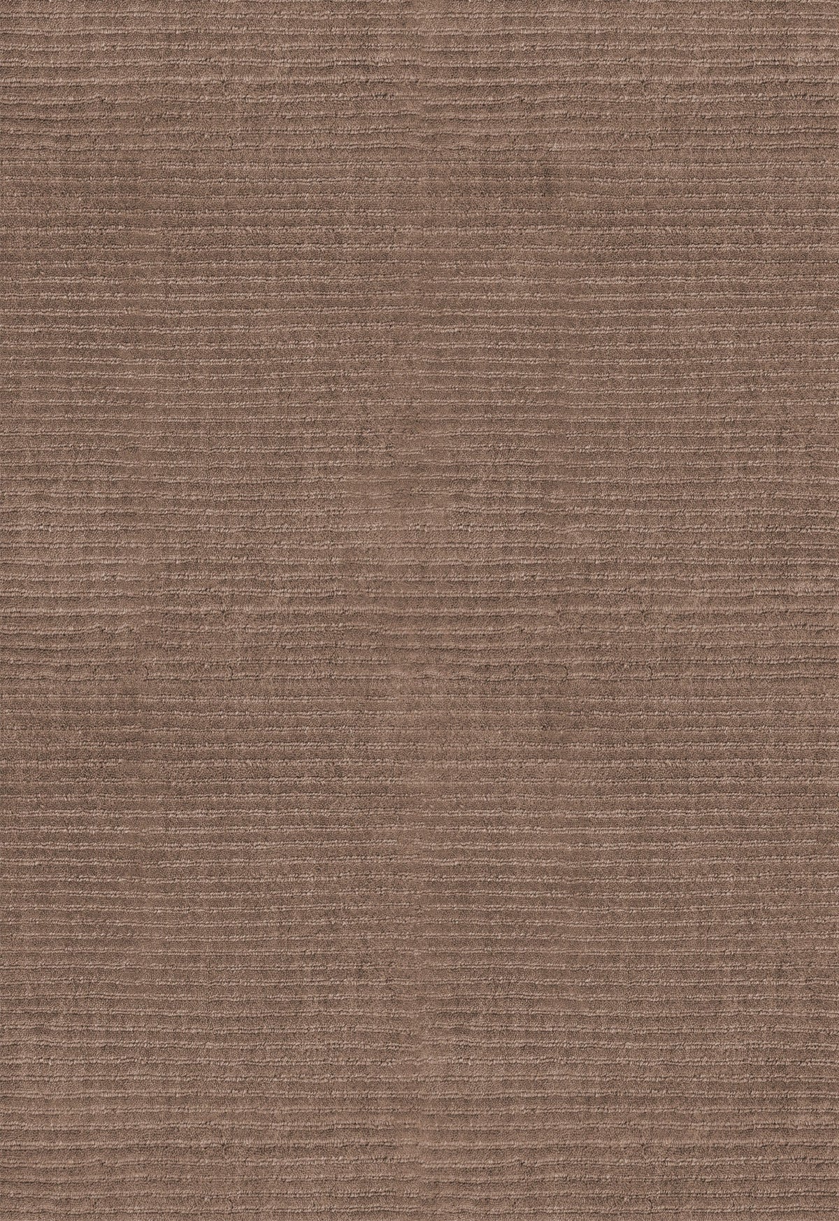 Wollteppich Braun Layered Drift Wool Walnut, Detail der gerippten Wolle