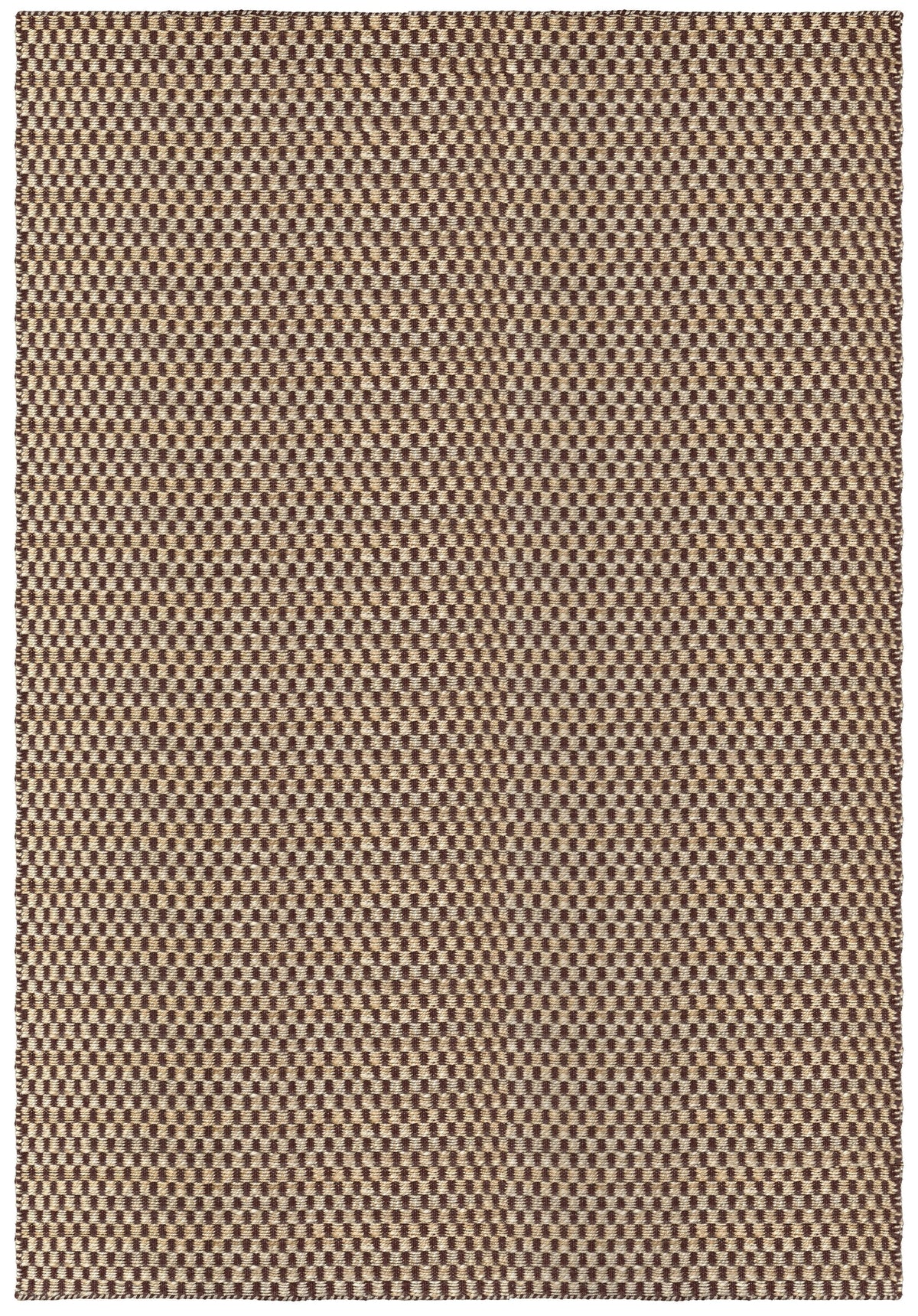 Juteteppich Braun Layered Barley Chestnut, Draufsicht