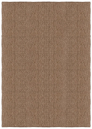 Sisalteppich Braun Layered Basket Weave Brown, Draufsicht
