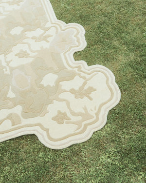Wollteppich Layered Collina Strada Garden Haze, Detail der geschnittenen Wolle