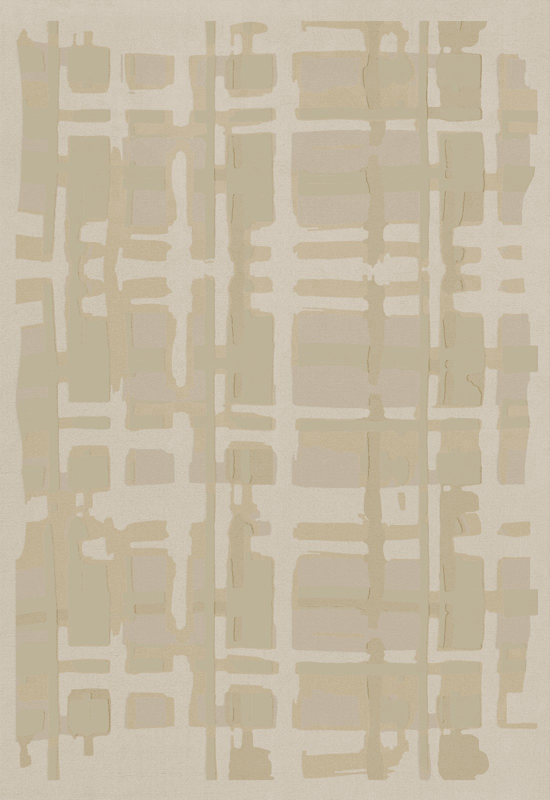 Wollteppich Layered Collina Strada Plaid Haze, Draufsicht