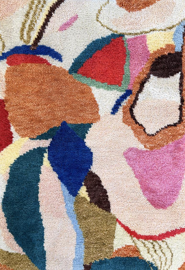 Wollteppich Layered Heather Chontos Kaleidoscope, Draufsicht