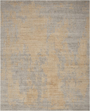 Nourison Harmony HAY05 Grey Gold Teppich, Draufsicht